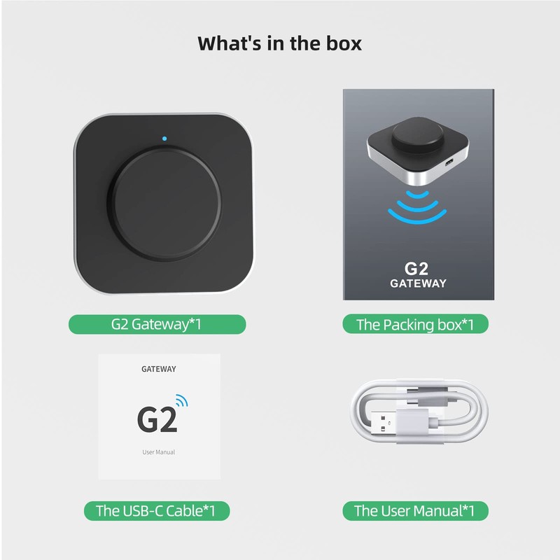 NUTOMO G2 Smart Lock Wi-Fi Gateway, Wi-Fi Bridge, Remotely Control