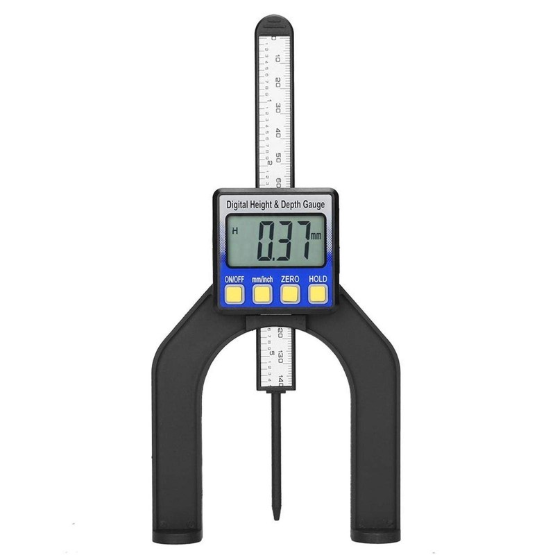 Digital Depth Gauge Altimeter, 0-80 mm Profile Depth Gauge, Digital