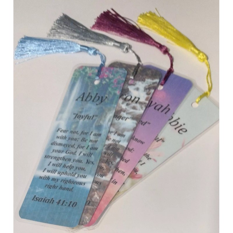 Brayden "Brave" Keepsake Name Meaning Bookmark with Bible Verse and