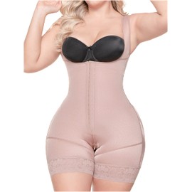 Sonryse TR211BF Colombian Butt Lifter Shapewear for Women Fajas Stage 1 Colombianas Post Surgery Reductoras y Moldeadoras para Mujer Cocoa 4XL