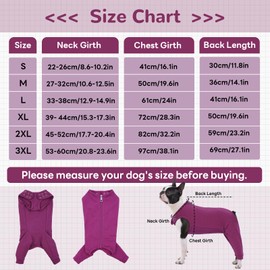 MHaustlie Dog Recovery Cover for Hind Legs, Breathable Dog Surgery Suit with Zip, Dog Elbow Bandages Protection, E-Collar and Cone Replacement for Licking