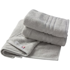 Imabari Towel, Certified Face Towel, Hiorie Hotels, Set of 3, Silver Gray, 100% Cotton, Highly Absorbent, Durable, Solid, Made in Japan, Imabari, Brand