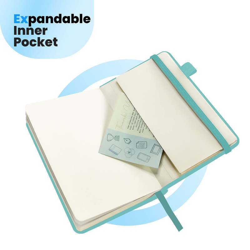 Tasalas Pocket Notebook Portable A6 Notebooks with Inner Pocket and