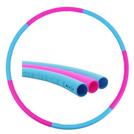 Adjustable Kids Hula Hoop for Ages 9-10 | 6-Section Design, 75cm Diameter | Fillable, Portable, Detachable for Easy Storage