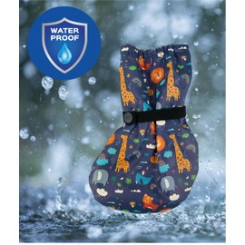 HECKBO Baby rain Booties Without Fleece rain Shoe Covers - Jungle - 18-24 Months - Overshoes Crawling Shoes