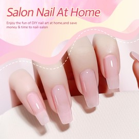 idyllbeauty Builder Gel 4 in 1 Nail Polishes, Nail Artist for Beginners, Hema Free, Strengthener, UV Curing Gel Nail Polish 10ml, Shaped Nails