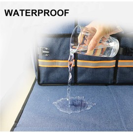 Trunk Organizer for SUV Car, Truck, Minivan Adjustable Compartments Foldable Portable Trunk Organizer, Heavy Duty Durable Car Organizer, Removable Flexible Storage Groceries Bag (BLACK, 4 IN 1)