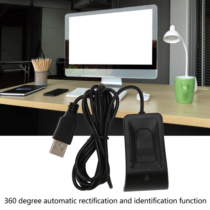 Dpofirs Fingerprint Reader, USB 10 Keys Fingerprint Reader, Automatic Identification,