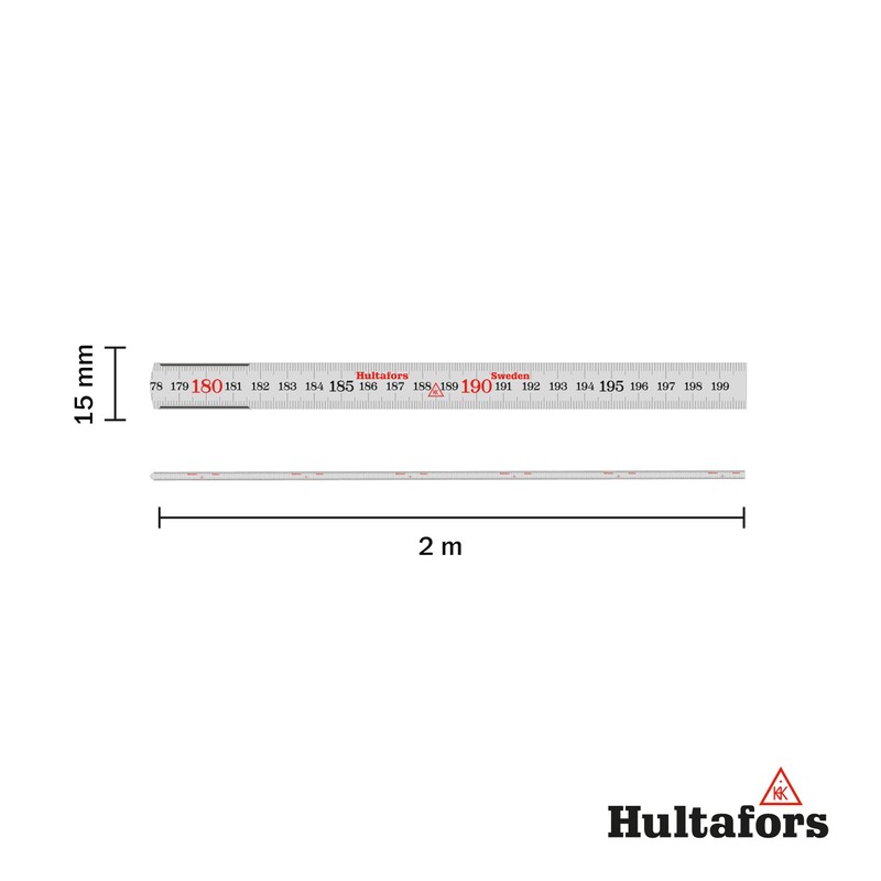 Hultafors Aluminium Folding Ruler A59 mm/2 m - 10, A61