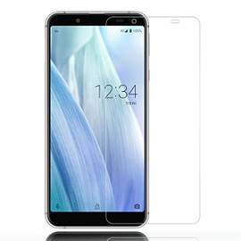Whatif AQUOS Sense3 Basic SHV48 LCD Protective Film, Glass Film, 0.26 mm Thin, 9H Hardness, 99% Transparency, Bubble Free, Anti-Fingerprint, Compatible with AQUOS Sense3 Basic/au SHV48/5.5 Inches (1