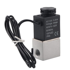 2V025-06 Solenoid Valve Normal Open Aluminum Alloy Material Compact Structure Suitable for Mechanical Engineering Automation Equipment (AC110V)