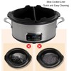 2Pcs Slow Cooker Liner 6‑7QT Silicone Cook Pot Divider Slow
