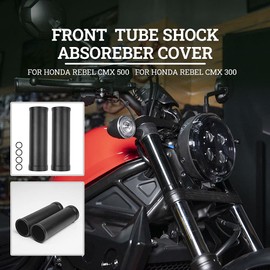 Lorababer Motorcycle for CMX 500 300 Aluminum Front Fork Gaiters Boot Tube Wrap Shock Absorber Slider Cover Pipe Protector for H-onda REBEL CMX500 CMX300 2020 2021 2022 2023 2024 Dust Filter Cover