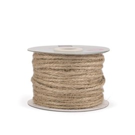 Vaessen Creative Corda Spago di Juta Naturale 3 mm x 50 m - 2 Rotoli Corda Canapa per Decorazioni, Confezioni Regalo, Fai-da-te, Scrapbooking, Composizioni Floreali e Decorazioni per il Giardino