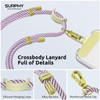 SURPHY Phone Lanyard with Patch, Adjustable Crossbody Phone Strap, Neck