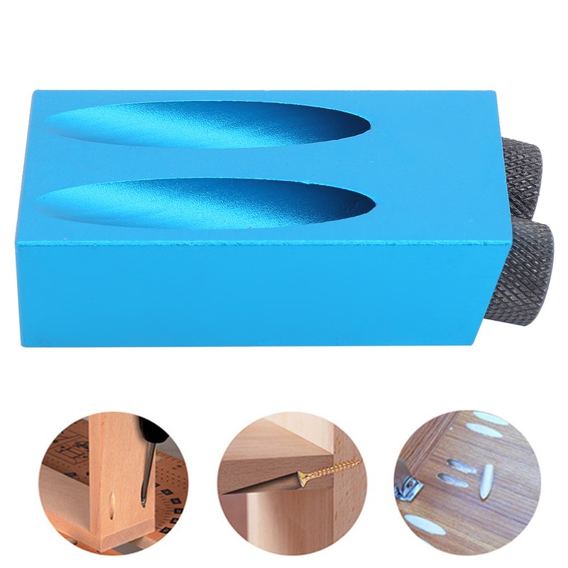 14Pcs Oblique Drill Hole Locator Set 15° Angle Durable Woodworking
