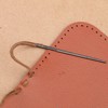 dophee 2Pcs Sewing Leather Needle Manual Lacing Threading Two Prong