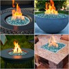 onlyfire 10 pounds Fire Glass for Propane Fire Pit and