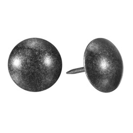 sourcing map Upholstery Tacks Nail Pins Furniture, 40Pcs 19x23mm Thumb Tack Pins Assortment Kit Carbon Steel for Home Sofa DIY Decorative Nail Heads Nails, Retro Black