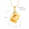 constantlife Cremation Memorial Jewelry Stainless Steel Mini Camera Urn Pendant
