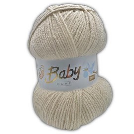 2 Pack of Beige 609 - Baby Care Double Knit Wool for Knitting and Crochet by Woolcraft