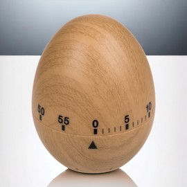 MIJOMA Kitchen Timer in Egg Shape, 60 Minute Timer, Plastic, Egg Timer, Countdown Timer, Practical Timer for Your Kitchen (Chicken)