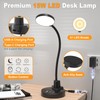15W LED Desk Lamp with USB Charging Ports – Dimmable