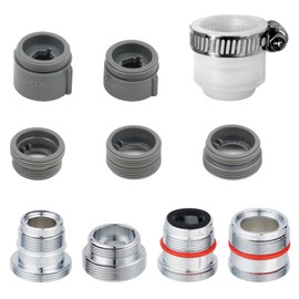 Hibbent Brass Tap Aerator Connector, Male Thread Bathroom Faucet Adapter for Sink Faucet Water Purifier Adapter Aerator