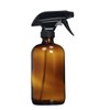 Leere Braunglas-Sprühflasche - Großraumbehälter Langlebiger schwarzer Sprühnebel-Sprayer für ätherische Öle