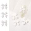 KDDOM 12 Pcs 3D Nail Decoration Resin Bow Nail Rhinestones