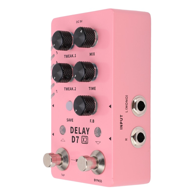 Stereo Delay Effect Electric Guitar Single Effector Support Storage with