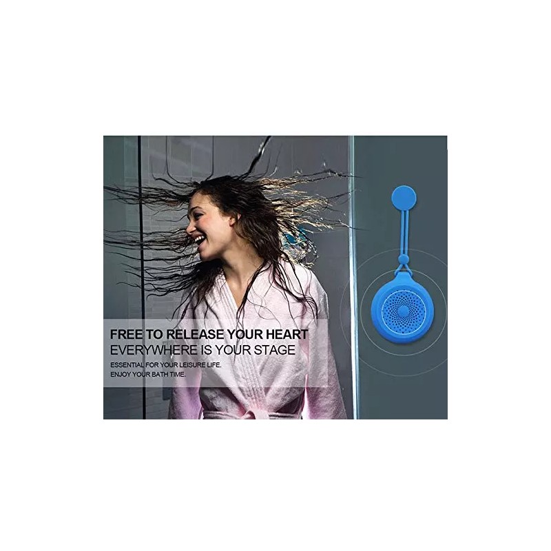 AquaSound Small Bluetooth Speaker Portable Wireless Outdoor Camping Gear Hiking