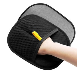 HDAKDDHG 2 Pcs Double Sided Pet Grooming Gloves, Static Removal Gloves Pet Hair, Reusable Pet Grooming Gloves for Washing, Deshedding, Grooming