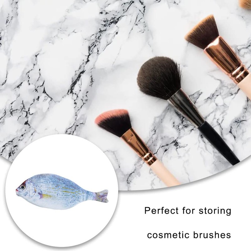 WSHuayee Fish Shape Pen Bag, Zipper Pencil Case, Creative Pencil