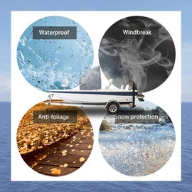 Silscvtt Grey Heavy Duty 600D Boat Center Console Cover Replacement for Carolina Skiff Boston Whaler Excel Bay Pro Wellcraft 60H x 44L x 36W ﻿