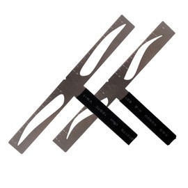 FRCOLOR Professional Eyebrow Stencil Ruler Kit Reusable Three-point Positioning Tool for Accurate Brow Shaping for Beginners and Makeup Artists Portable Eyebrow Measuring Stencils