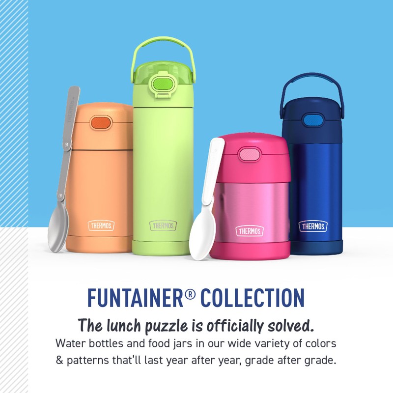 THERMOS FUNTAINER 16 Ounce Stainless Steel Vacuum Insulated Food Jar