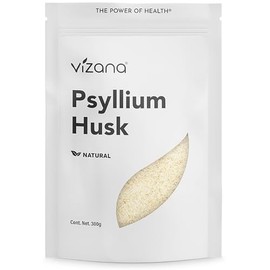 VIZANA NUTRITION | Psyllium Husk Natural 300g Sin Azucar, Cáscara de Psyllium, Origen: India