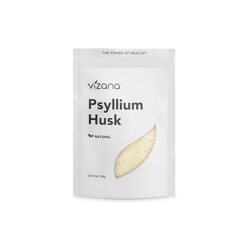 VIZANA NUTRITION | Psyllium Husk Natural 300g Sin Azucar, Cáscara