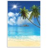 BLUE PANDA Tropical Beach Background - Photography Backdrop - Great
