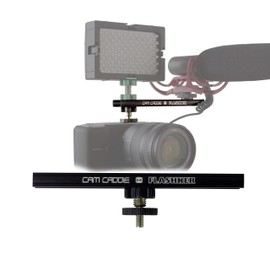 Cam Caddie 6 Inch 1/4”-20 Flashner Kit - Dual Sided Camera Flash Shoe Extension Bracket