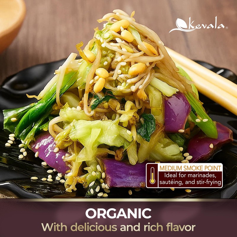 Kevala Organic Toasted Sesame Oil - 64 fl oz -