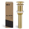 KES Sink Drain Without Overflow Bathroom Pop Up Drain Assembly