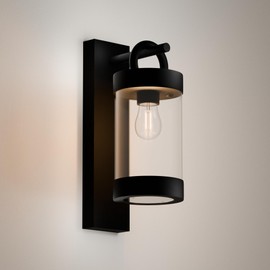 Inowel Wall Light Outdoor Lantern with Dusk to Dawn Sensor E26 Bulb (Not Include) Wall Mount Hang Lamp Wall Sconce Lighting Photocell Lights for Porch Front Door Garden IP44 Waterproof Max 28W