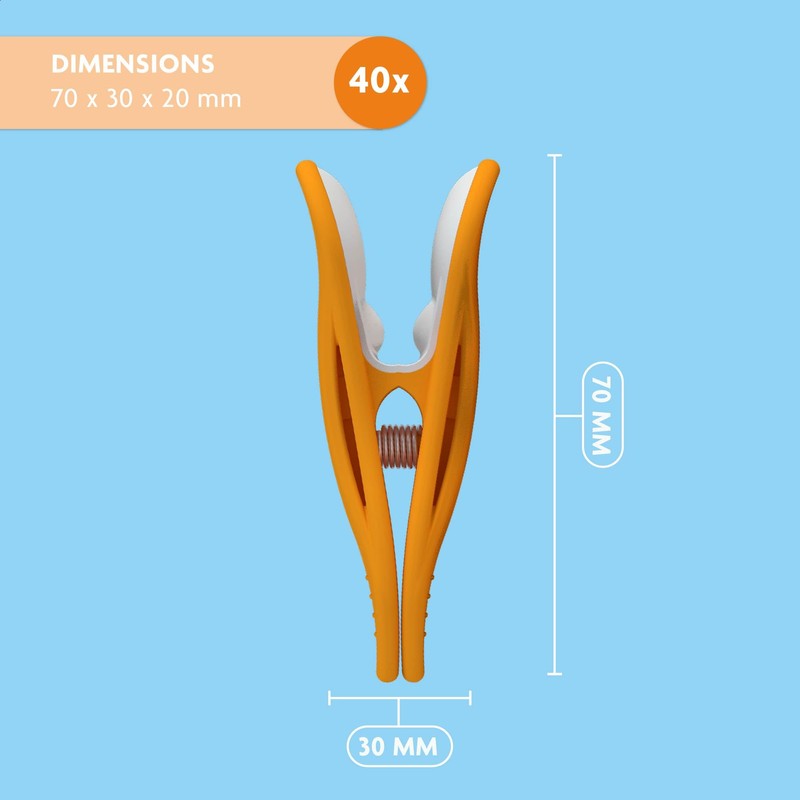 Plastic Laundry Clips – Pack of 16 – Super Strong