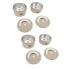 Bento Box Round Lunch Box Coffee Brown Stainless Steel Leakage