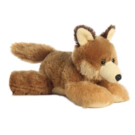Aurora® Adorable Mini Flopsie™ Clever Coyote™ Stuffed Animal - Playful Ease - Timeless Companions - Brown 8 Inches
