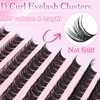 SLSXNL Lash Clusters Natural Wispy 9-14MM D Curl Eyelash Clusters