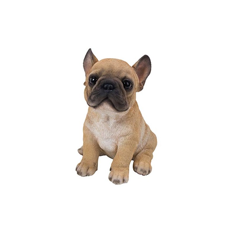 Dehner French Buldog Puppy Figurine Approx. 18 x 16.5 x