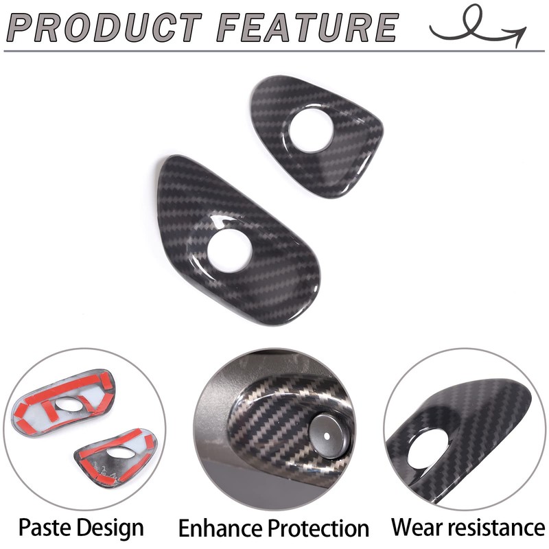 Lcojicep Car Switch Button Trim Compatible with Corvette C6 Z06